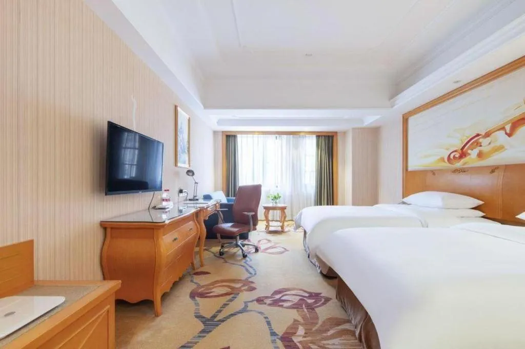 Bed in Vienna Hotel Wuhan Hankou North Avenue Sijimei Farmers Market