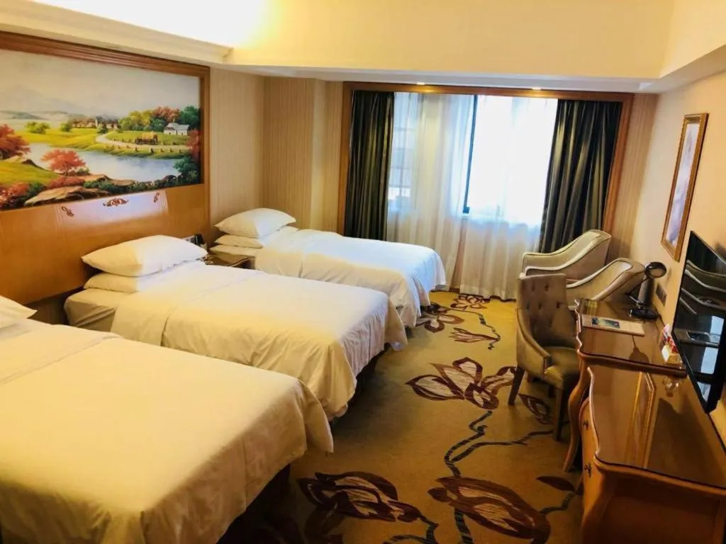 Bed in Vienna Hotel Wuhan Hankou North Avenue Sijimei Farmers Market