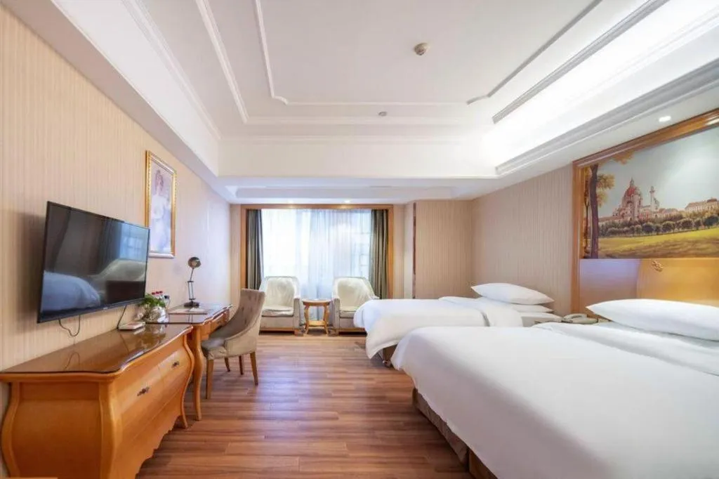 Bed in Vienna Hotel Wuhan Hankou North Avenue Sijimei Farmers Market