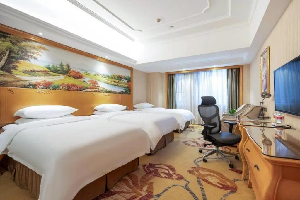 Bed in Vienna Hotel Wuhan Hankou North Avenue Sijimei Farmers Market