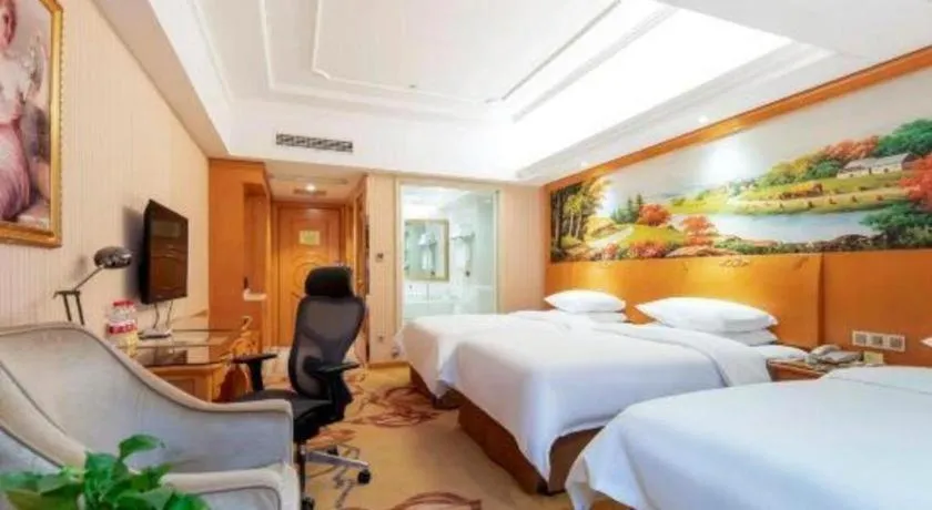 Bed in Vienna Hotel Wuhan Hankou North Avenue Sijimei Farmers Market