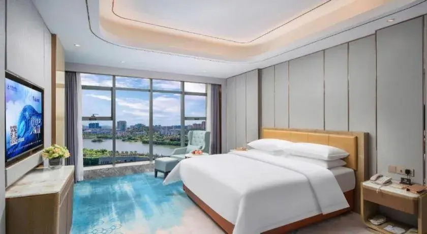 Bed in Venus Royal Hotel Guangxi Wuzhou Sanqicheng Meiguihu Park Bed in Venus Royal Hotel Guangxi Wuzhou Sanqicheng Meiguihu Park