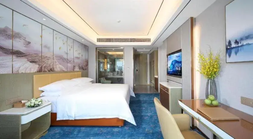 Bed in Venus Royal Hotel Guangxi Wuzhou Sanqicheng Meiguihu Park Bed in Venus Royal Hotel Guangxi Wuzhou Sanqicheng Meiguihu Park