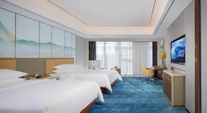 Bed in Venus Royal Hotel Guangxi Wuzhou Sanqicheng Meiguihu Park Bed in Venus Royal Hotel Guangxi Wuzhou Sanqicheng Meiguihu Park