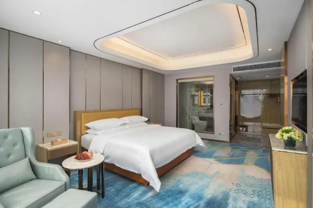 Bed in Venus Royal Hotel Guangxi Wuzhou Sanqicheng Meiguihu Park Bed in Venus Royal Hotel Guangxi Wuzhou Sanqicheng Meiguihu Park