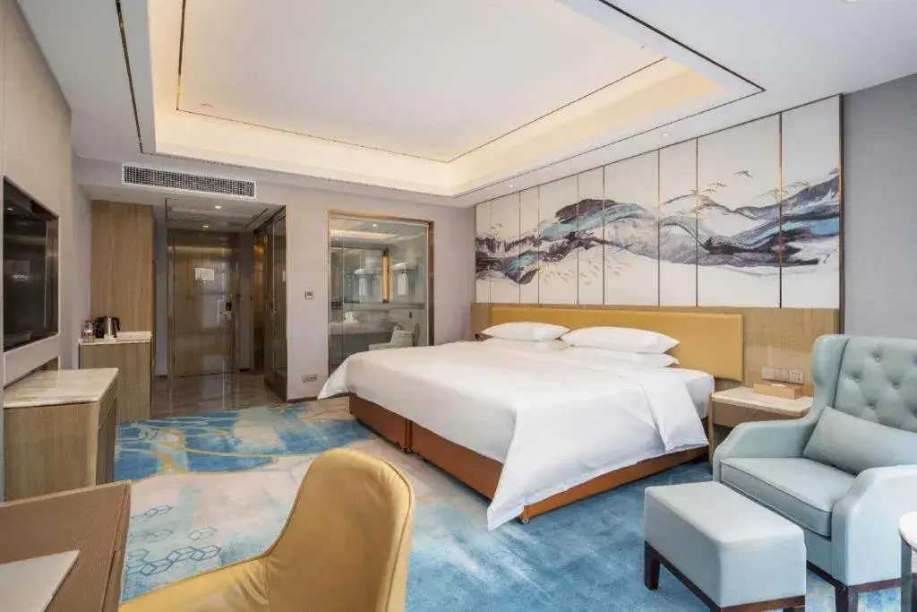 Bed in Venus Royal Hotel Guangxi Wuzhou Sanqicheng Meiguihu Park Bed in Venus Royal Hotel Guangxi Wuzhou Sanqicheng Meiguihu Park