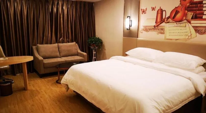 Bed in Vienna Hotel Anhui Taihe Baitai Xingma International