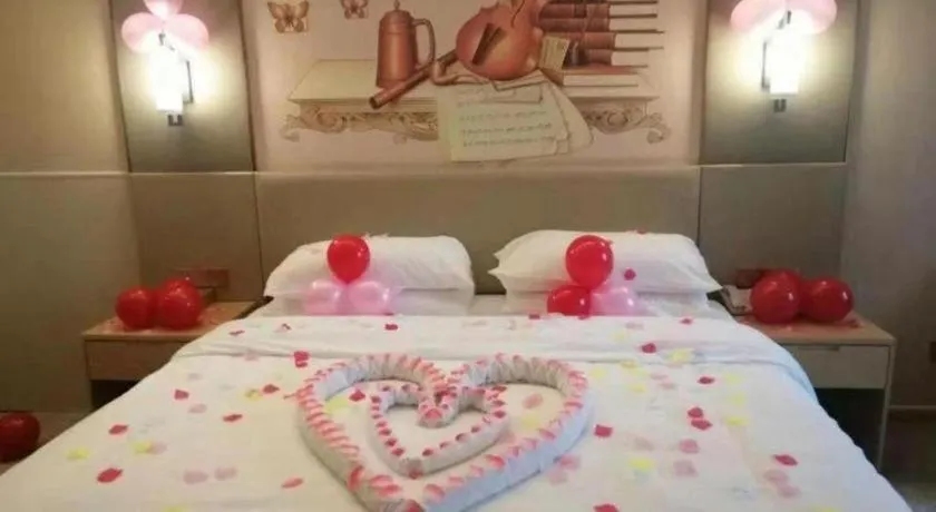 Bed in Vienna Hotel Anhui Taihe Baitai Xingma International