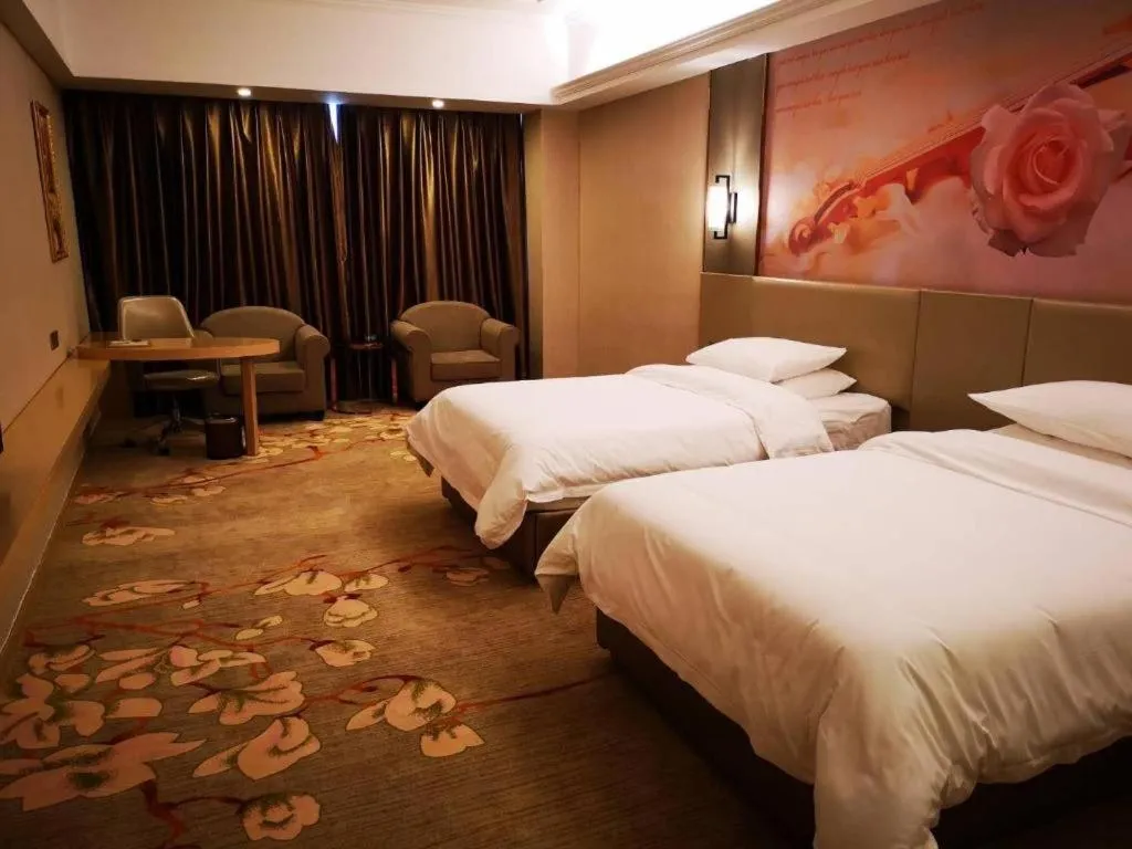 Bed in Vienna Hotel Anhui Taihe Baitai Xingma International