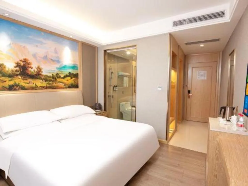Bed in Vienna Hotel Zhuhai Huafashangdu Nanping Science Industrial Park