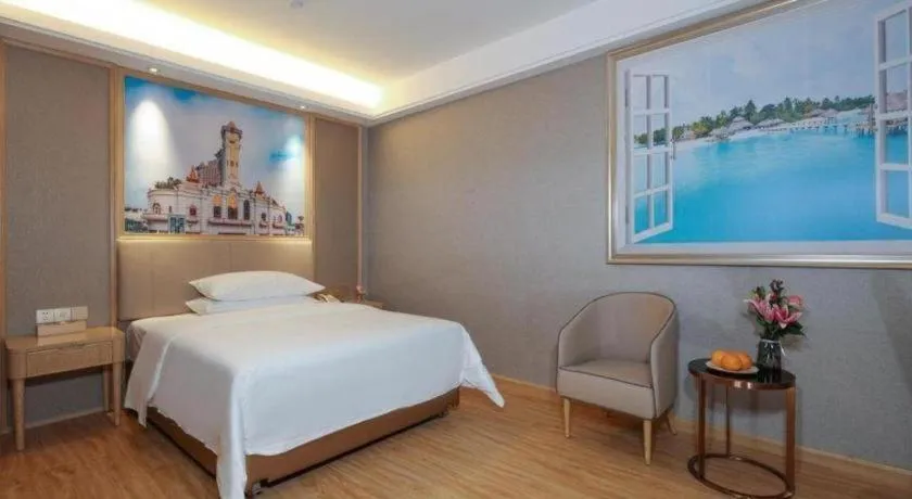 Bed in Vienna Hotel Zhuhai Huafashangdu Nanping Science Industrial Park