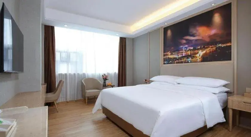 Bed in Vienna Hotel Zhuhai Huafashangdu Nanping Science Industrial Park Bed in Vienna Hotel Zhuhai Huafashangdu Nanping Science Industrial Park