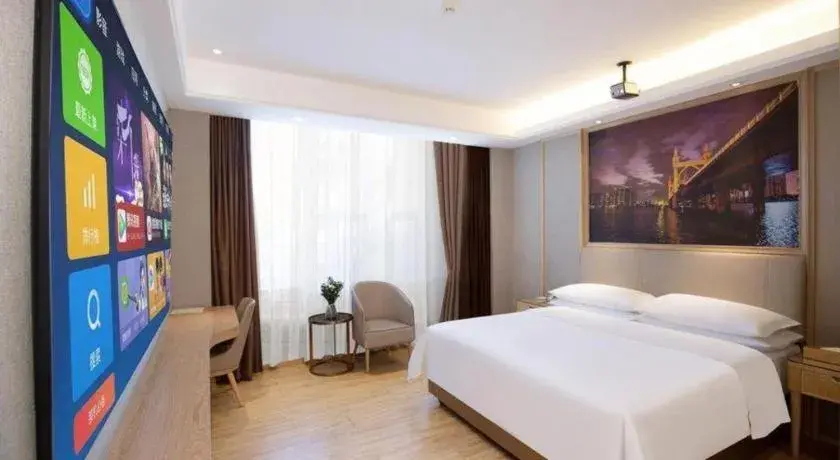 Bed in Vienna Hotel Zhuhai Huafashangdu Nanping Science Industrial Park Bed in Vienna Hotel Zhuhai Huafashangdu Nanping Science Industrial Park