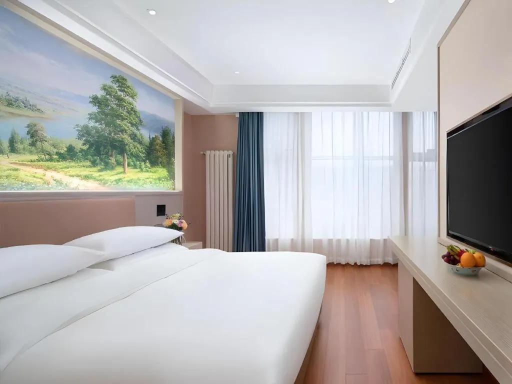 Bed in Vienna Hotel Beijing Changping Metro Station