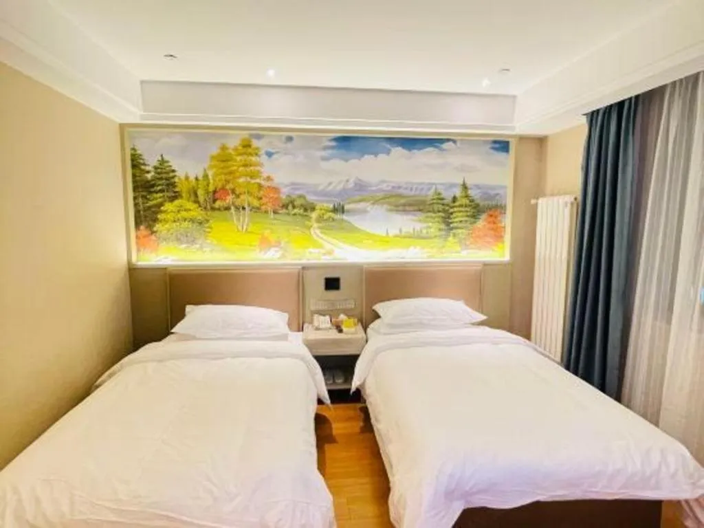 Bed in Vienna Hotel Beijing Changping Metro Station