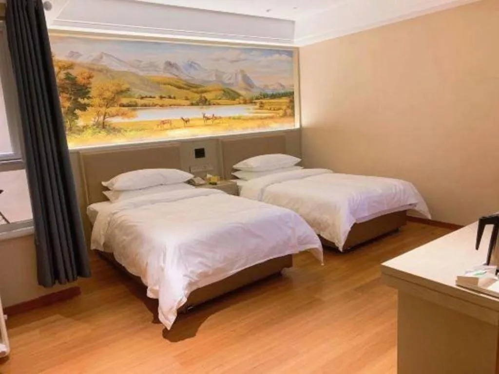 Bed in Vienna Hotel Beijing Changping Metro Station