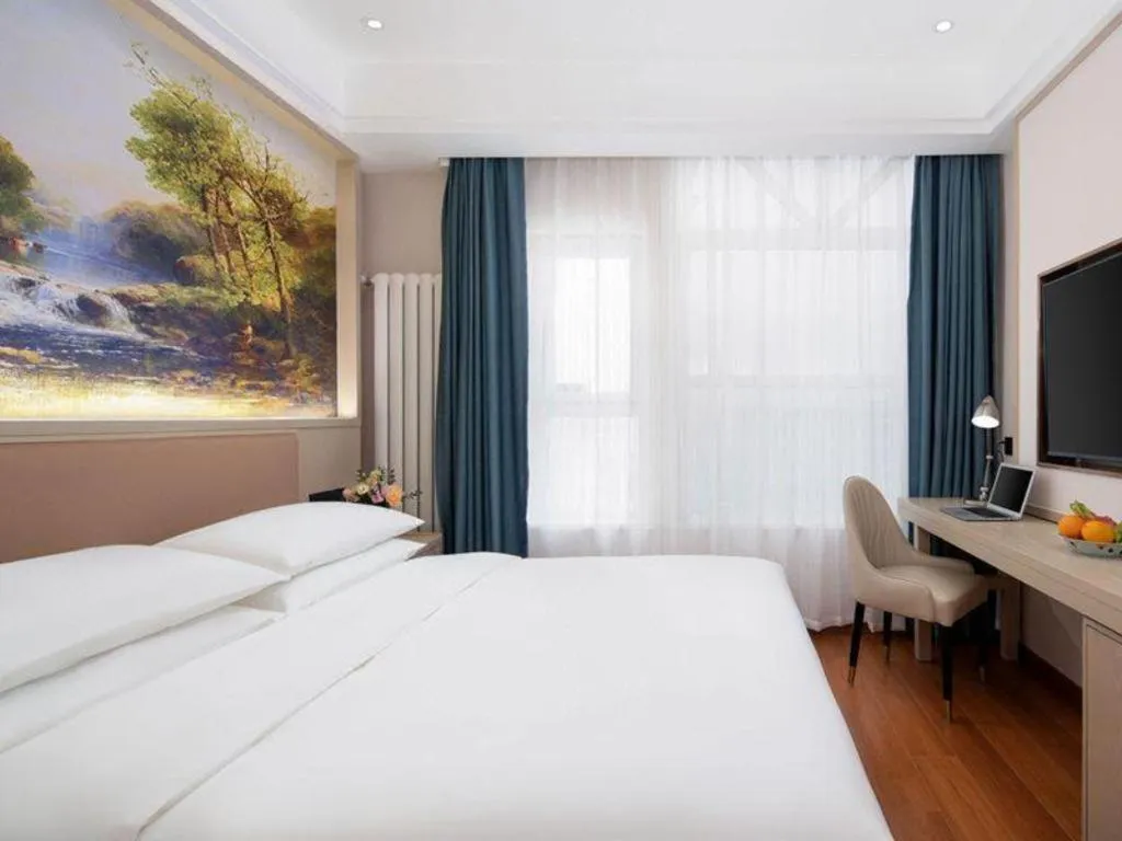 Bed in Vienna Hotel Beijing Changping Metro Station