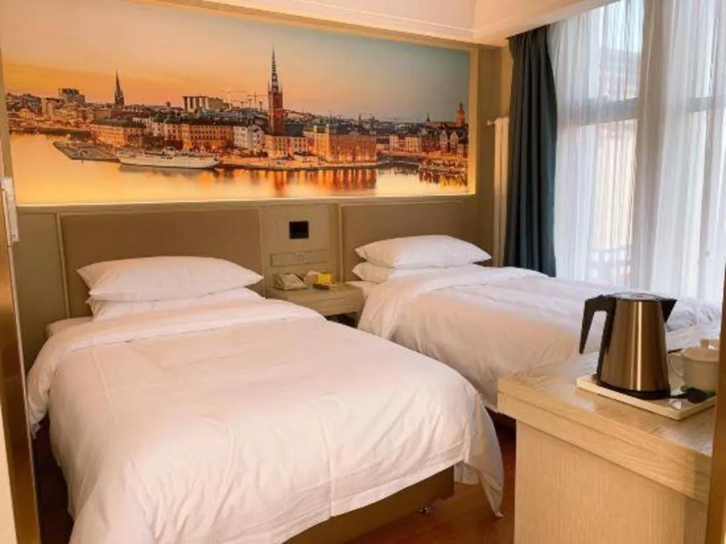 Bed in Vienna Hotel Beijing Changping Metro Station