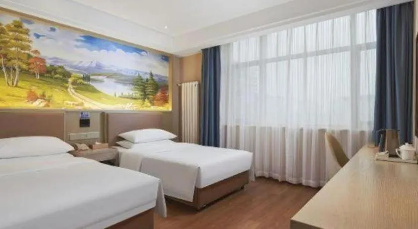 Bed in Vienna Hotel Beijing Changping Metro Station