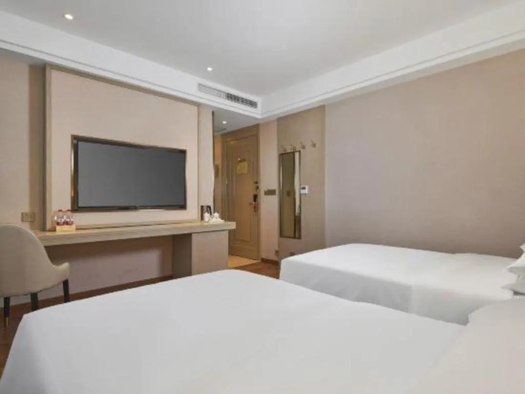 Bed in Vienna Hotel Beijing Changping Metro Station