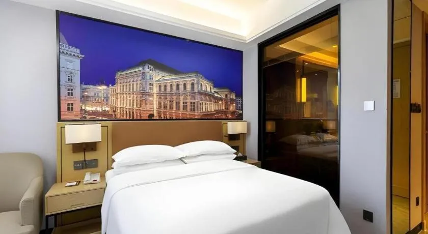 Bed in Vienna Hotel Jiangxi Shangrao High-Speed Railway Station