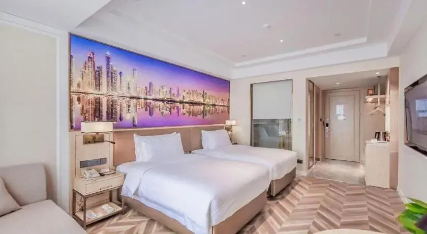 Bed in Vienna Hotel Sichuan Hejiang Yangtze River Bridge Bed in Vienna Hotel Sichuan Hejiang Yangtze River Bridge