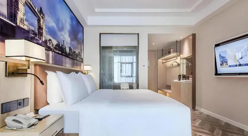 Bed in Vienna Hotel Sichuan Hejiang Yangtze River Bridge Bed in Vienna Hotel Sichuan Hejiang Yangtze River Bridge