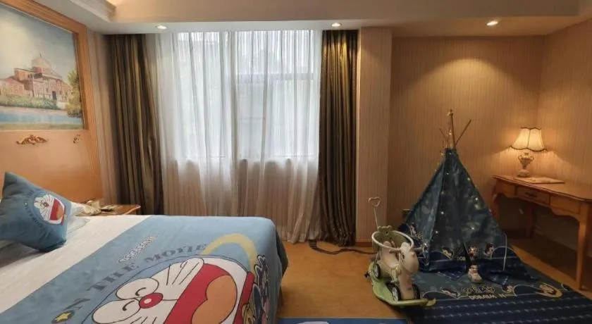 Bed in Vienna Hotel Guangxi Beiliu Passenger Station