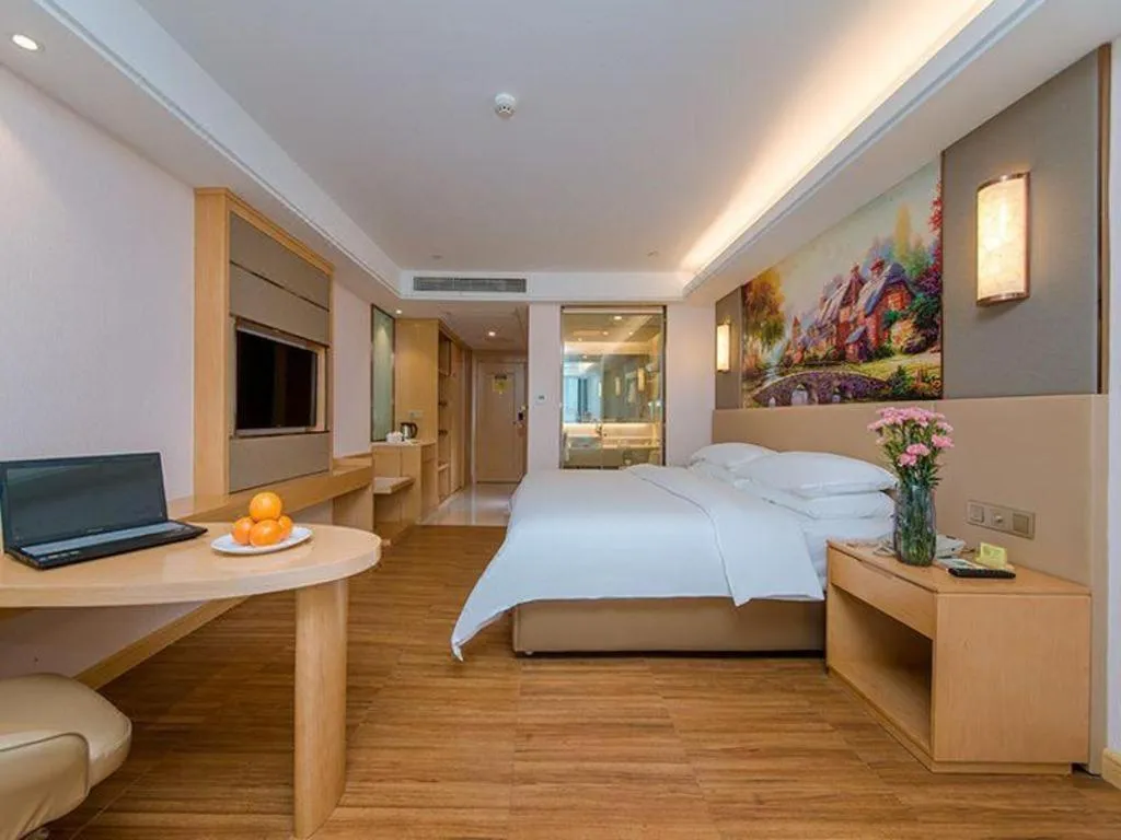 Bed in Vienna Hotel Wuhan Wenhua Avenue Jiangxia Keting Metro Station