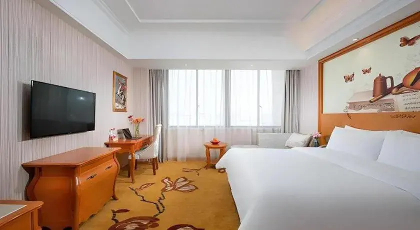 Bed in Vienna Hotel Anhui Bengbu Guzhen Railway Station Bed in Vienna Hotel Anhui Bengbu Guzhen Railway Station