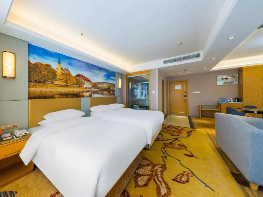 Bed in Vienna Hotel Shandong Qingzhou Ancient City