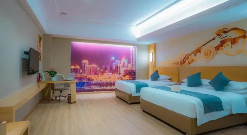 Bed in Vienna Hotel Chongqing Jiefangbei Hongyadong Bed in Vienna Hotel Chongqing Jiefangbei Hongyadong