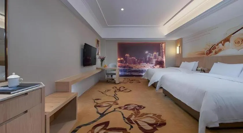 Bed in Vienna Hotel Chongqing Jiefangbei Hongyadong