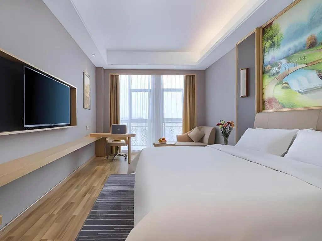 Bed in Vienna Hotel Anhui Lujiang International Building Materials Market Wuzhong