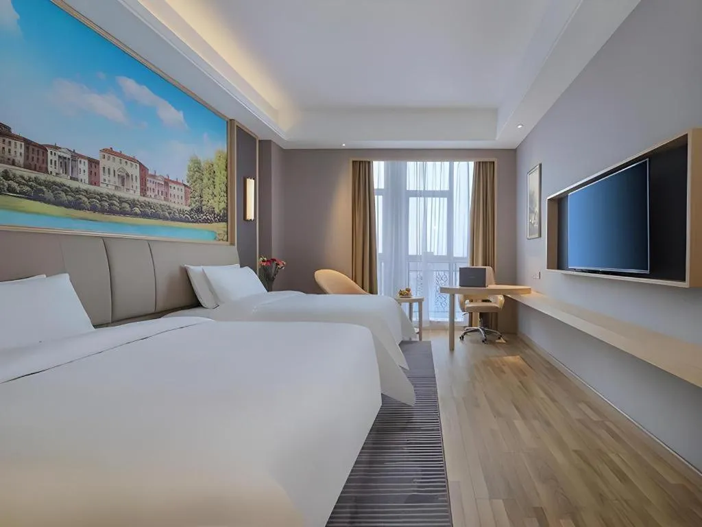 Bed in Vienna Hotel Anhui Lujiang International Building Materials Market Wuzhong