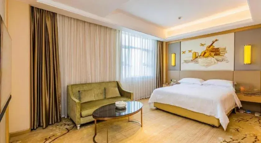 Bed in Venus International Hotel Guangdong Meizhou Fengshun Huamao Hot-Spring Bed in Venus International Hotel Guangdong Meizhou Fengshun Huamao Hot-Spring