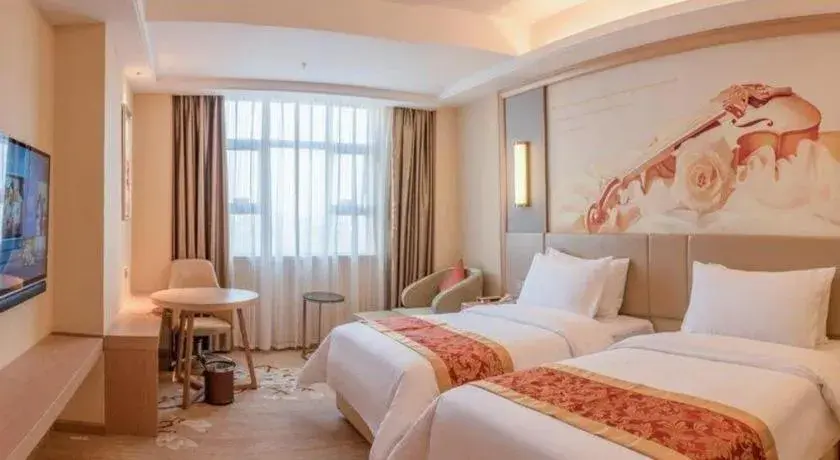 Bed in Venus International Hotel Guangdong Meizhou Fengshun Huamao Hot-Spring Bed in Venus International Hotel Guangdong Meizhou Fengshun Huamao Hot-Spring