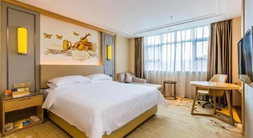 Bed in Venus International Hotel Guangdong Meizhou Fengshun Huamao Hot-Spring Bed in Venus International Hotel Guangdong Meizhou Fengshun Huamao Hot-Spring