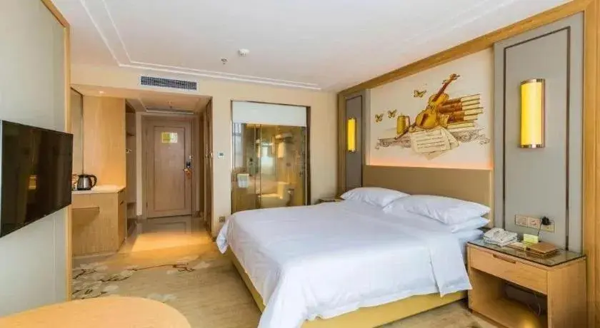 Bed in Venus International Hotel Guangdong Meizhou Fengshun Huamao Hot-Spring Bed in Venus International Hotel Guangdong Meizhou Fengshun Huamao Hot-Spring