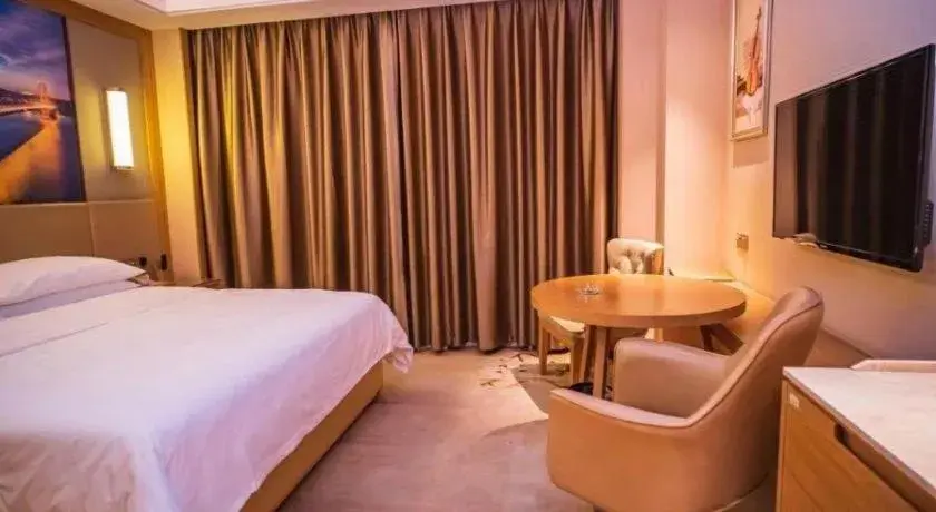 Bed in Venus International Hotel Guangdong Meizhou Fengshun Huamao Hot-Spring Bed in Venus International Hotel Guangdong Meizhou Fengshun Huamao Hot-Spring