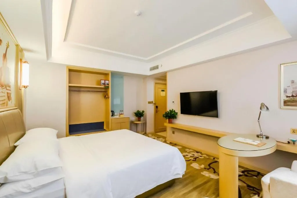 Bed in Vienna Hotel Shandong Qingdao Jiaodong International Airport Hai'er Avenue