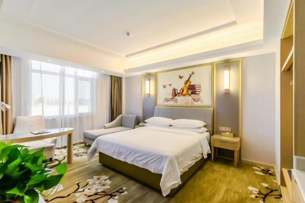 Bed in Vienna Hotel Shandong Qingdao Jiaodong International Airport Hai'er Avenue