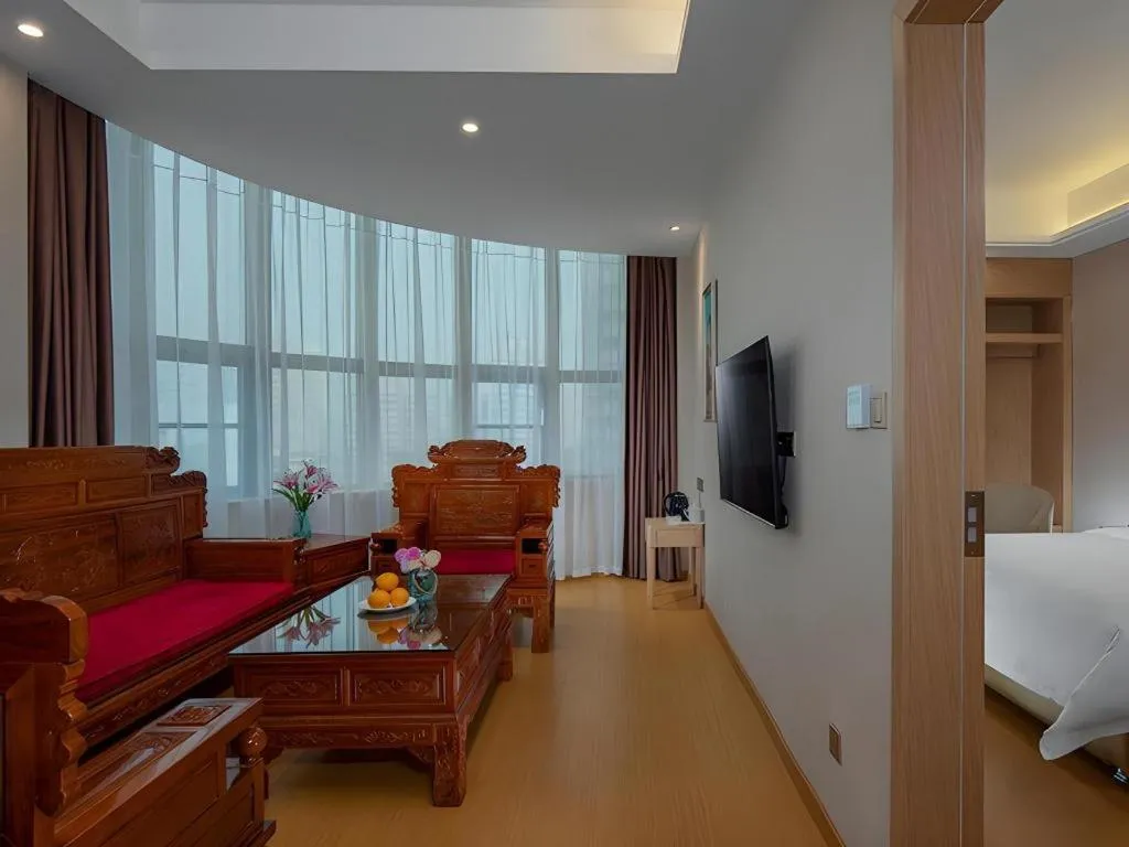 Bed in Vienna Hotel Zhengzhou Fengchan Road Fortune Plaza