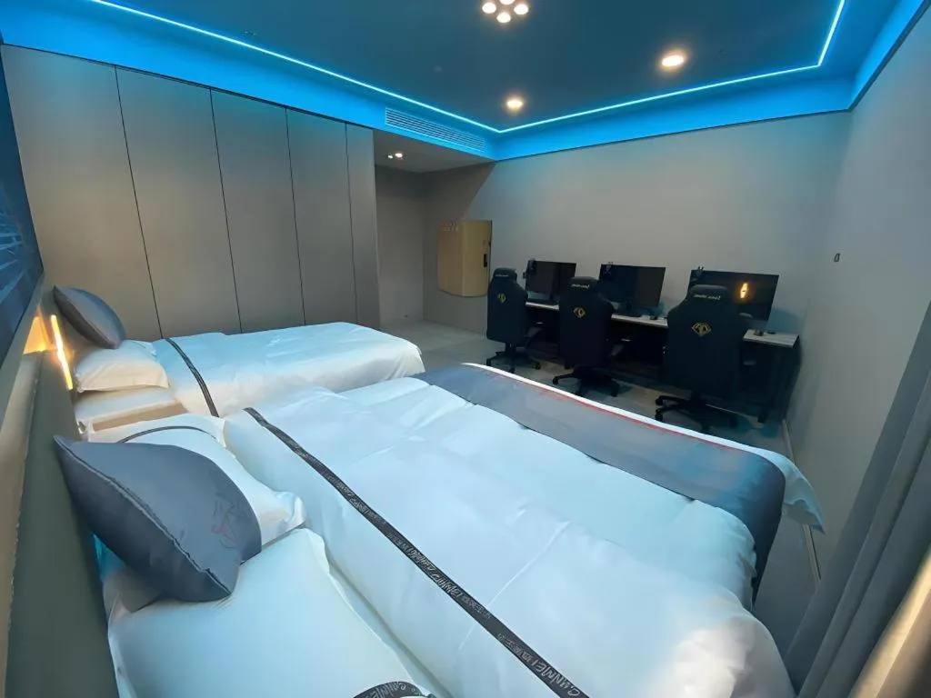 Bed in Jun Light Hotel Jiangxi Jiujiang Yongxiu County Dongyong Mall