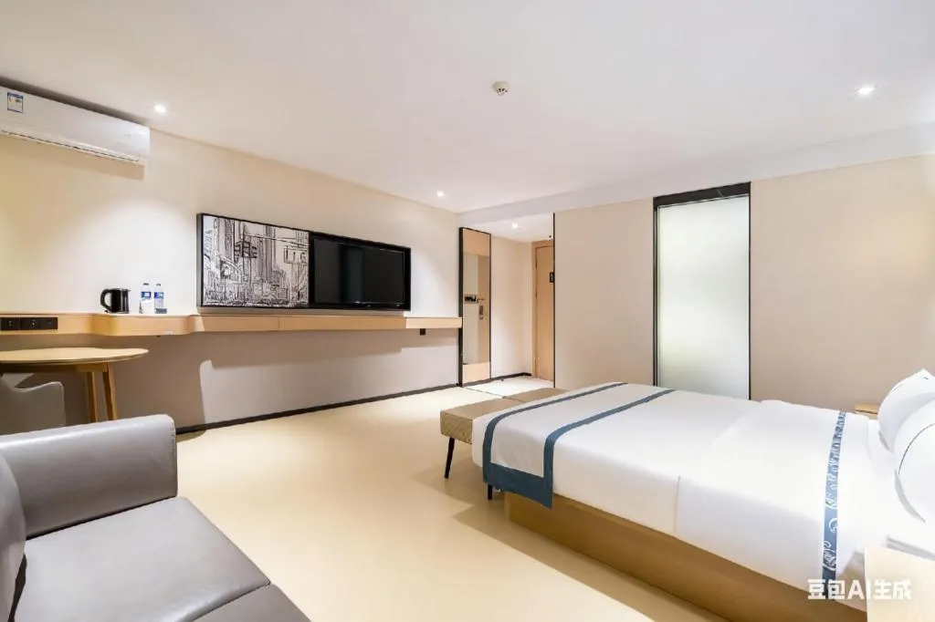 Bed in City Comfort Inn Nanning Kuaihuan Building Materials Market Yongwu Road Metro Station