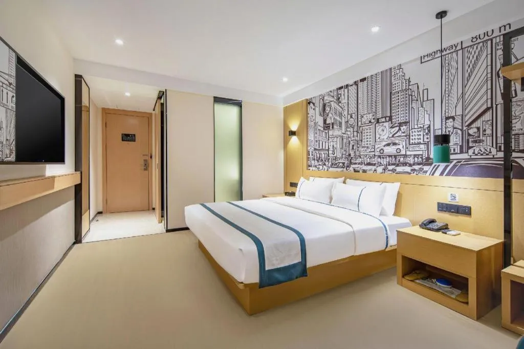 Bed in City Comfort Inn Nanning Kuaihuan Building Materials Market Yongwu Road Metro Station