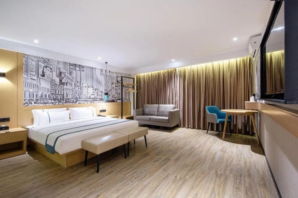 Bed in City Comfort Inn Nanning Kuaihuan Building Materials Market Yongwu Road Metro Station