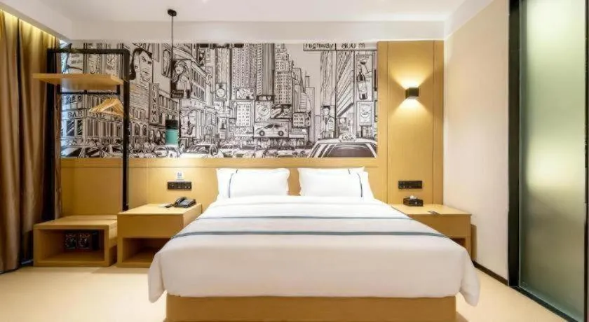 Bed in City Comfort Inn Nanning Kuaihuan Building Materials Market Yongwu Road Metro Station