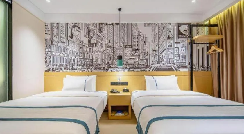 Bed in City Comfort Inn Nanning Kuaihuan Building Materials Market Yongwu Road Metro Station