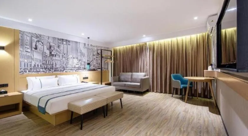 Bed in City Comfort Inn Nanning Kuaihuan Building Materials Market Yongwu Road Metro Station